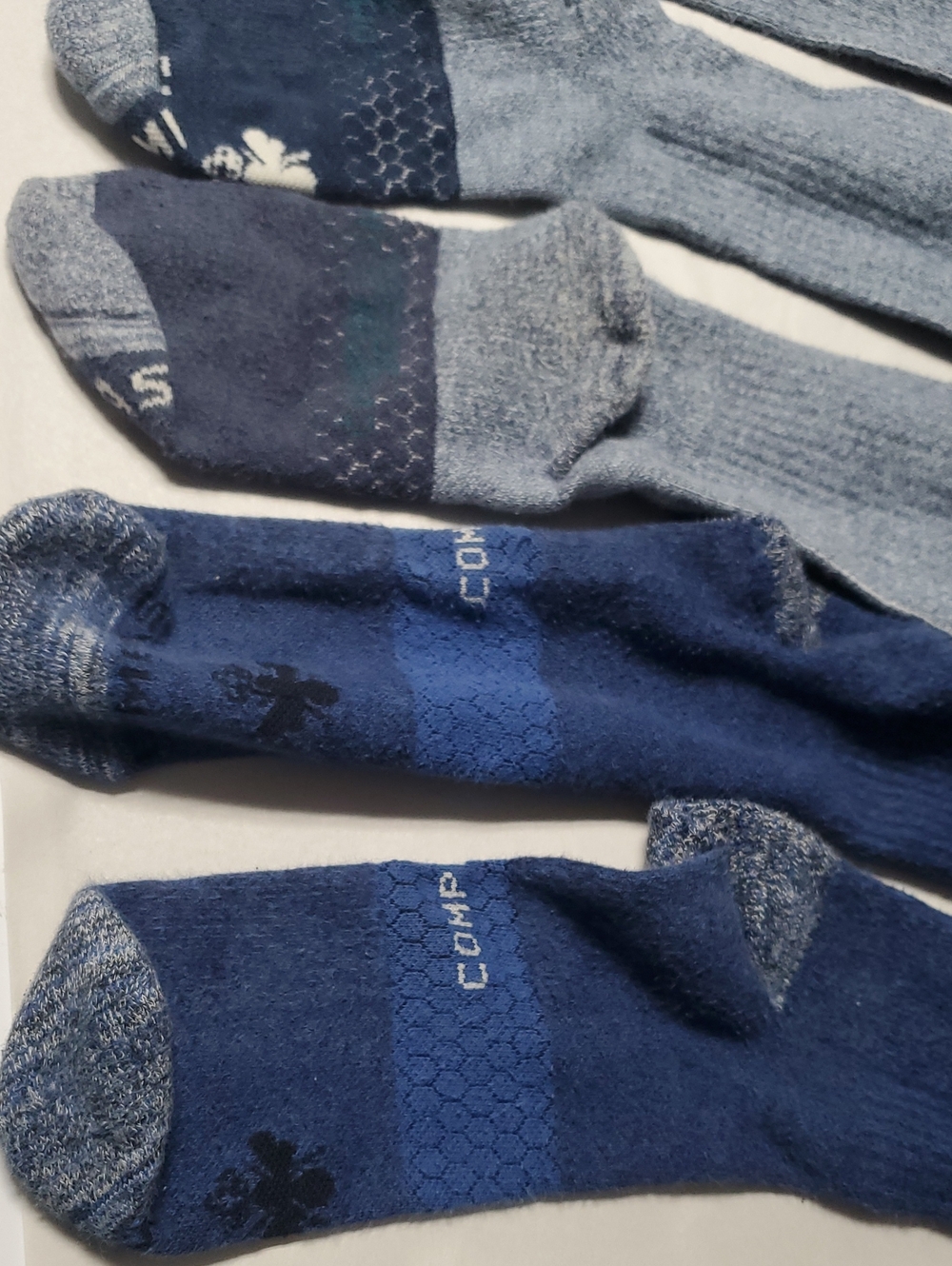 (3)pk Bombas Compression Crew Socks Size Lg 20-30 MmHg Athletic Socks - Picture 10 of 15